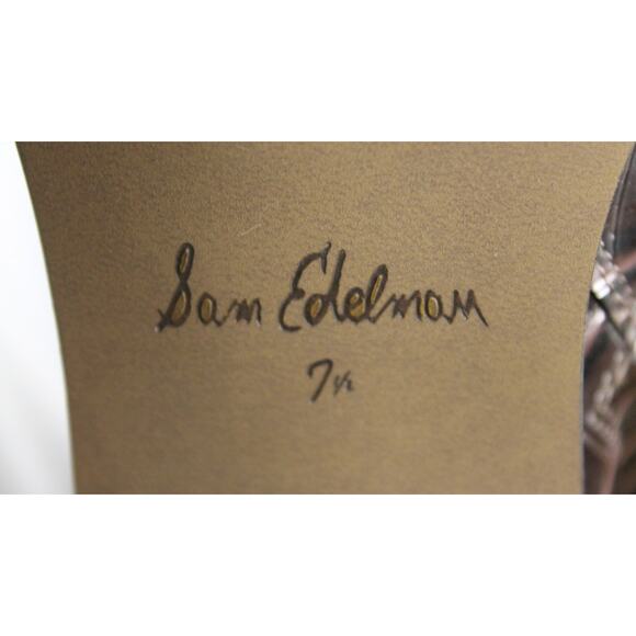 *NEW WITHOUT BOX* SAM EDELMAN WADE ESPRESSO KNEE HIGH BOOT - Picture 9 of 9